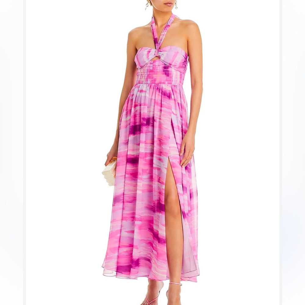 Aqua Pink Maxi Dress